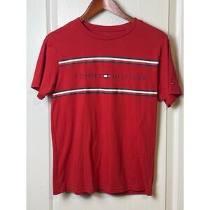 Tommy Hilfiger Youth Red Classic Short Sleeve T-Shirt Size Large (16/18)